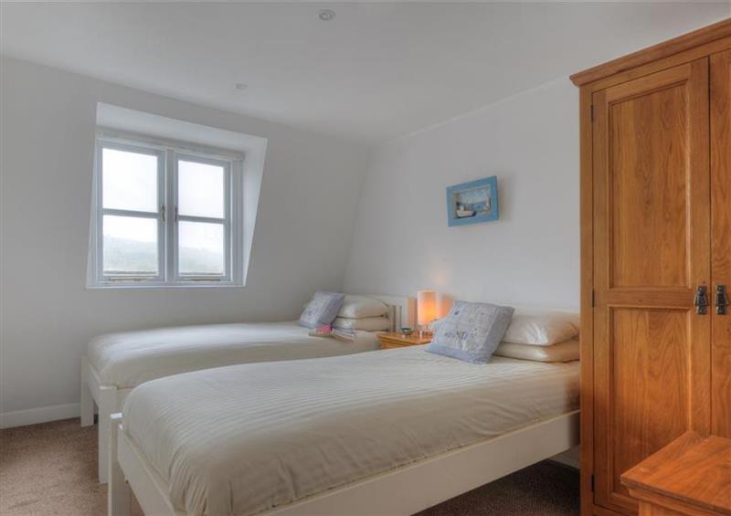 One of the bedrooms at Rooftops, Lyme Regis