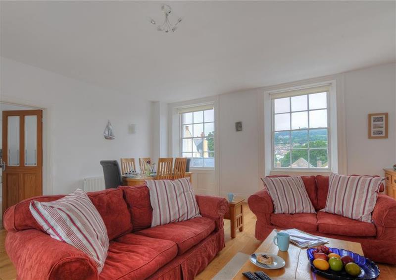 Relax in the living area at Rooftops, Lyme Regis