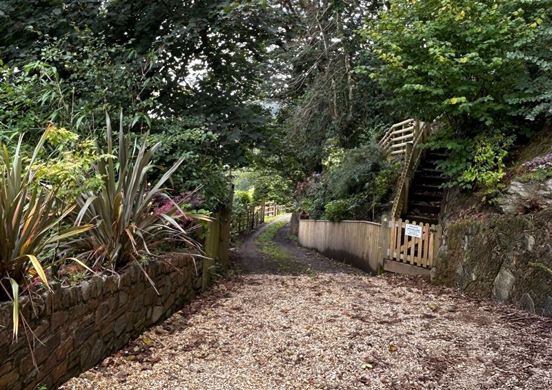 The garden at Rookery Cottage, Lynton