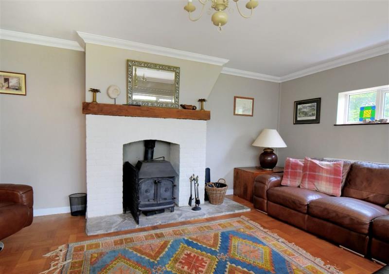 The living room at Rooks Acre, Lyme Regis