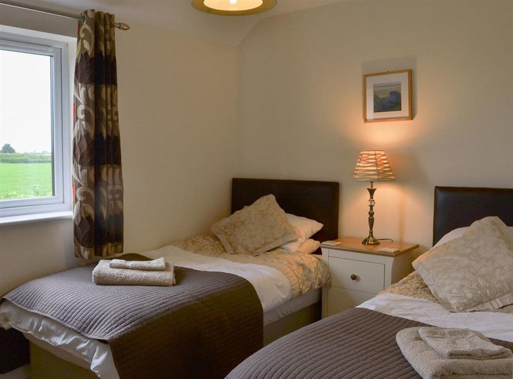 Cosy twin bedroom at Roosters in Skegness, Lincolnshire