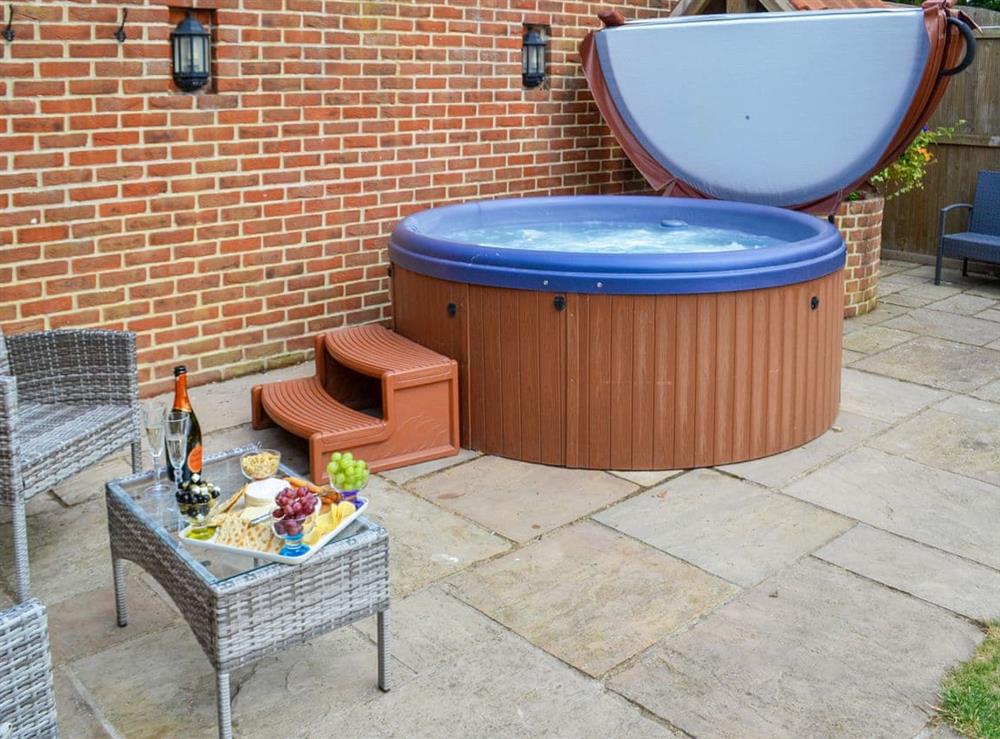 Relaxing private hot tub at Roosters in Skegness, Lincolnshire