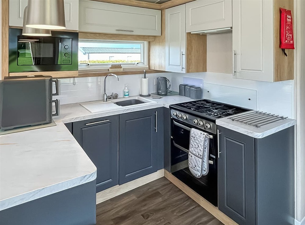 Kitchen area at Rorys Retreat in Ayr, Ayrshire