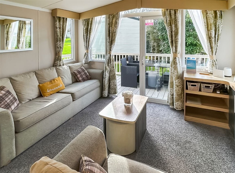 Living area at Rorys Retreat in Ayr, Ayrshire