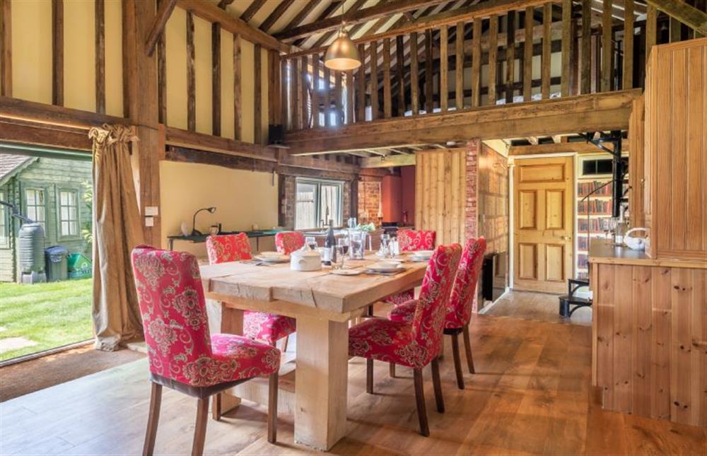 Dining space at Rose and Court Barn, Stoke By Nayland