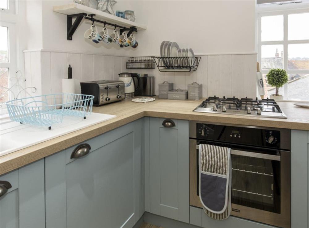 Fully appointed kitchen at Rose and Crown Yard in Whitby, North Yorkshire