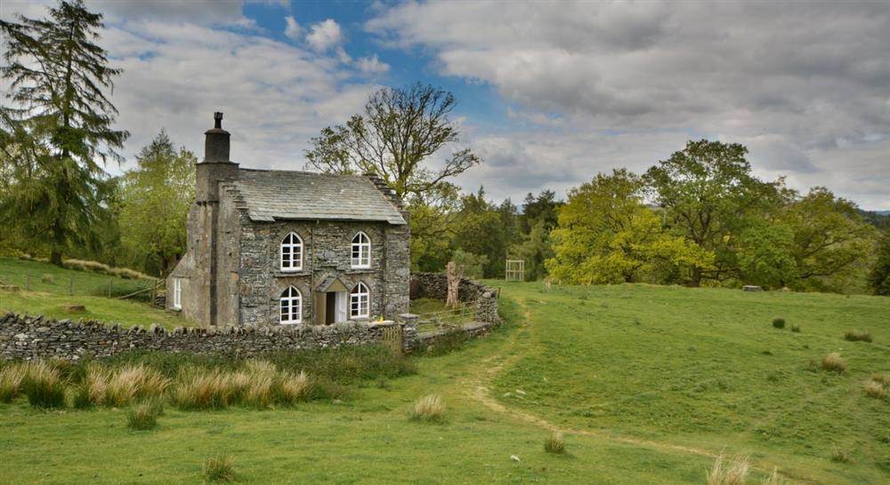 The exterior of Rose Castle Cottage, Coniston, Lake District, Cumbria