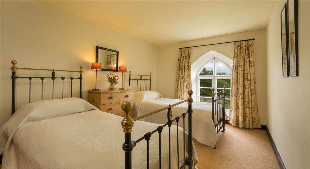 The twin bedroom at Rose Castle Cottage in Nr Coniston, Cumbria
