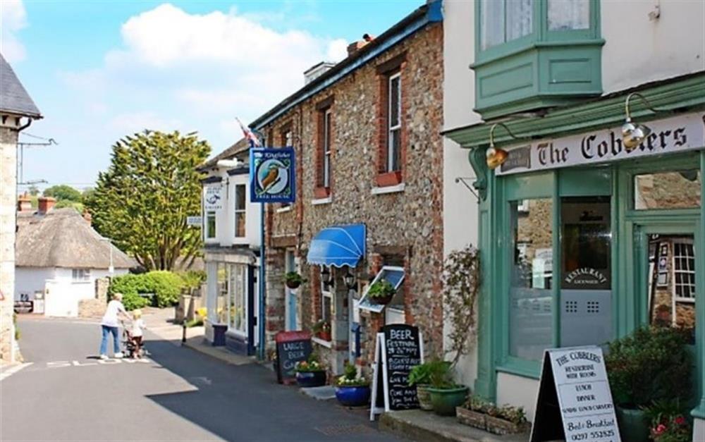 Colyton town provides shops, cafes and pubs