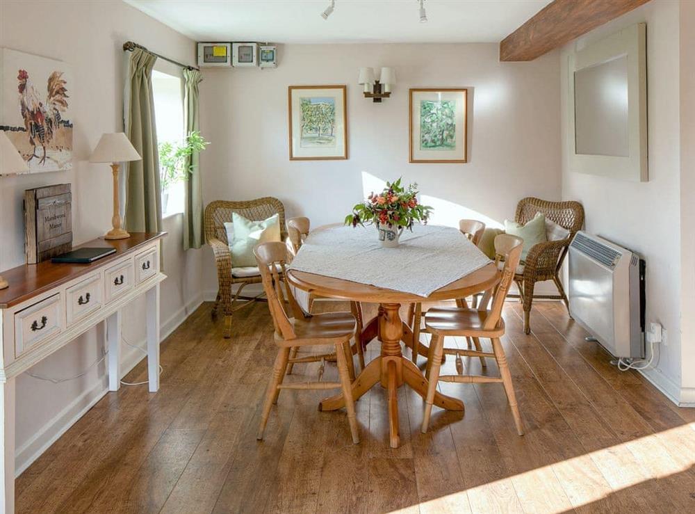 Dining Area at Rose Cottage in Bettiscombe, Nr Lyme Regis, Dorset., Great Britain