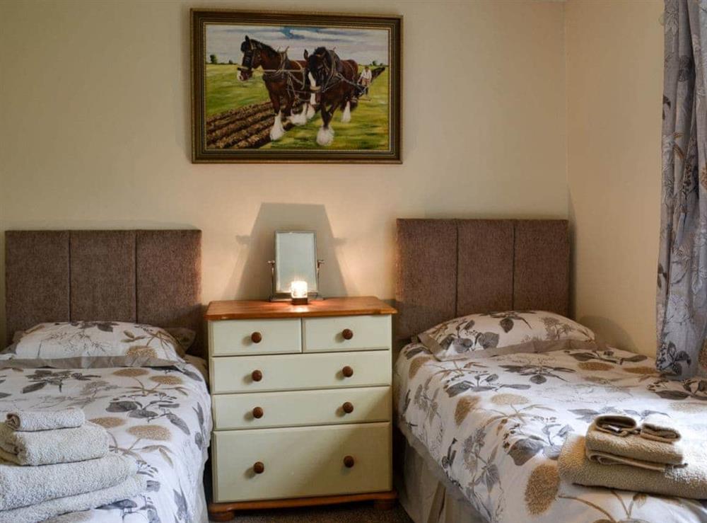 Twin bedroom at Rose Cottage in Bratoft, near Burgh-le-Marsh, Lincolnshire