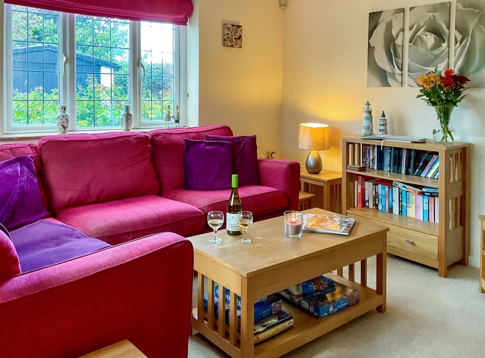 Living area at Rose Cottage in Chard, Somerset