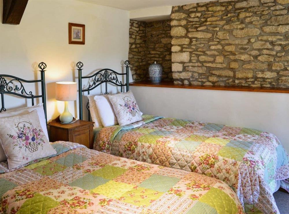 Twin bedroom at Rose Cottage in Cold Ashton, Wiltshire., Great Britain