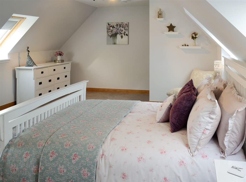 Peaceful double bedroom at Rose Cottage in Dingwall, Highland, Ross-Shire