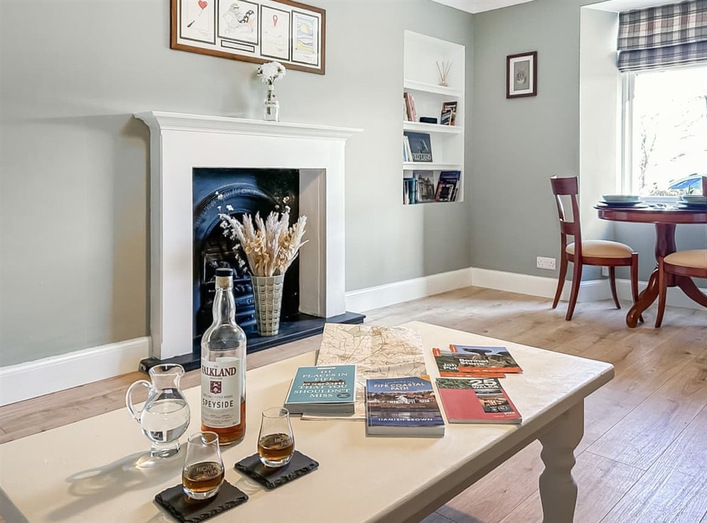 Living room/dining room at Rose Cottage in Freuchie, Fife