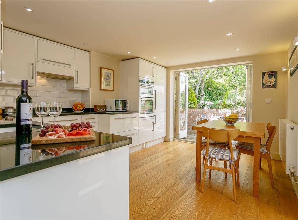 Light and airy kitchen/dining room at Rose Cottage in Fulking, near Brighton, West Sussex