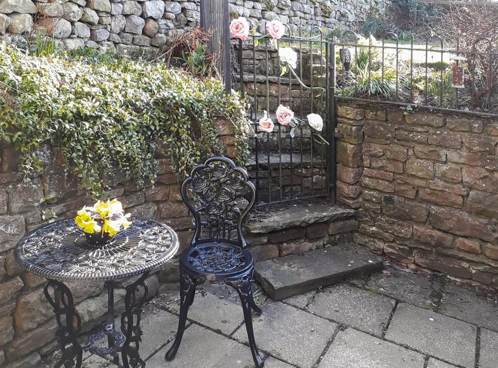 Outdoor area at Rose Cottage in Grinton, Richmond, North Yorkshire