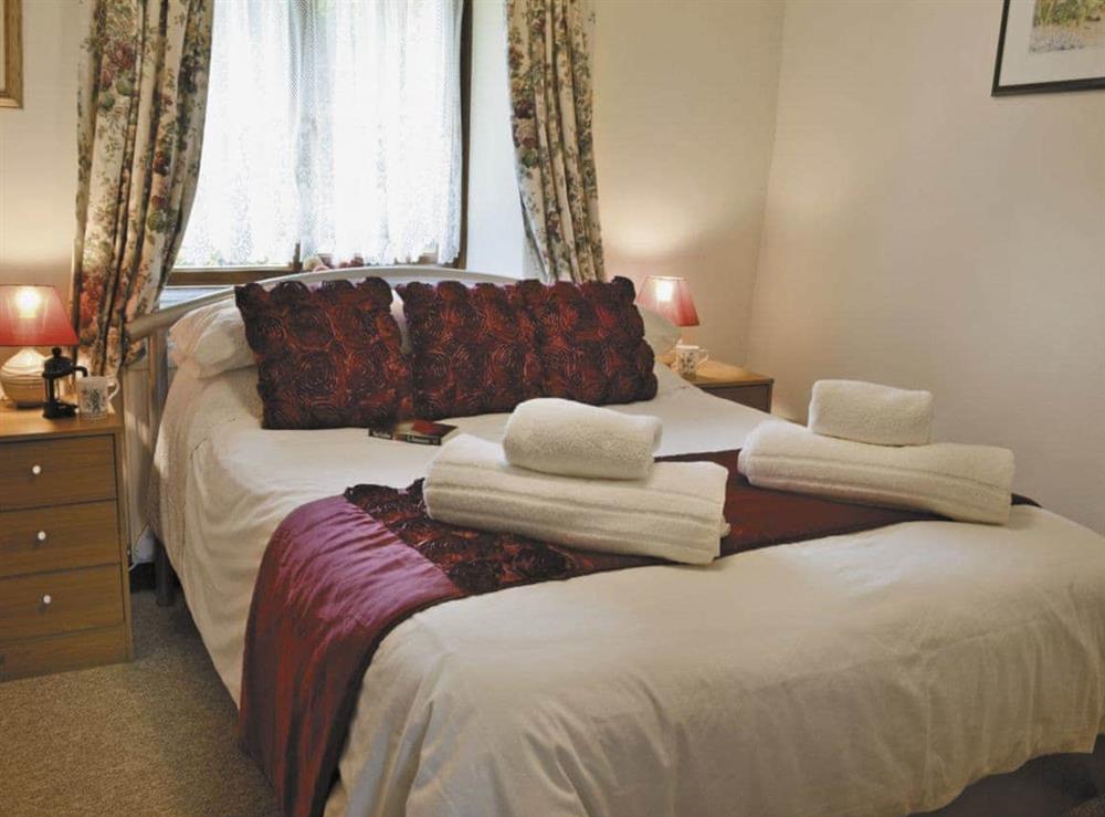 Comfortable double bedroom at Rose Cottage in Hartland, Devon