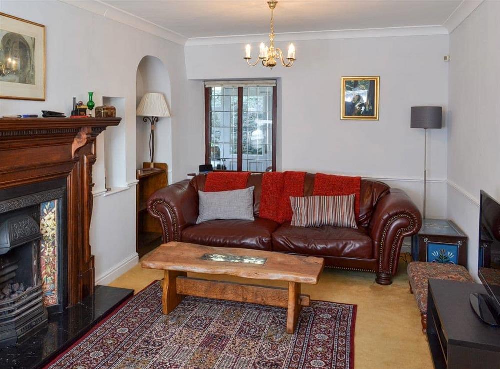 Living room at Rose Cottage in Lindale, near Grange-over-Sands, Cumbria