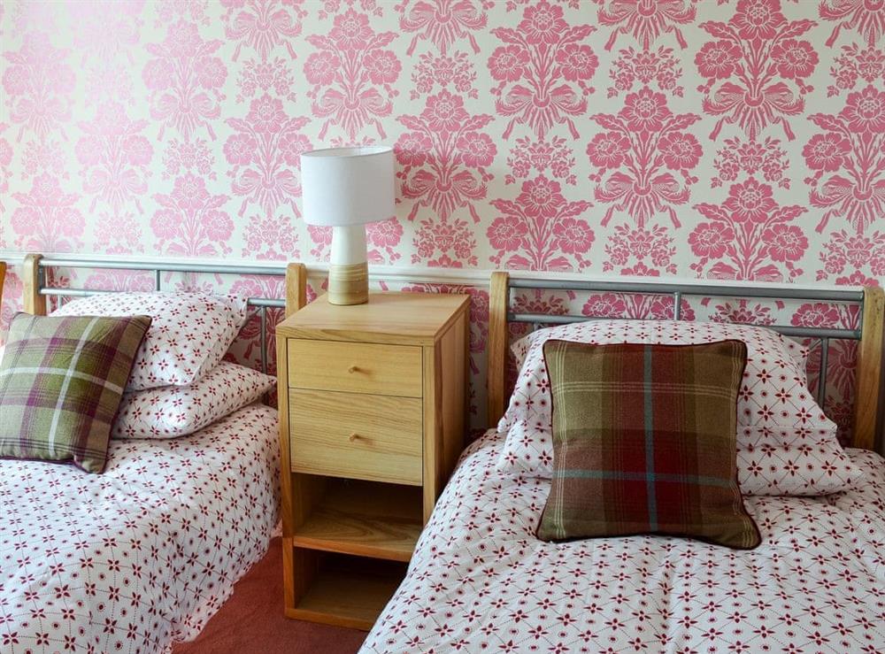 Twin bedroom at Rose Cottage in Lindale, near Grange-over-Sands, Cumbria