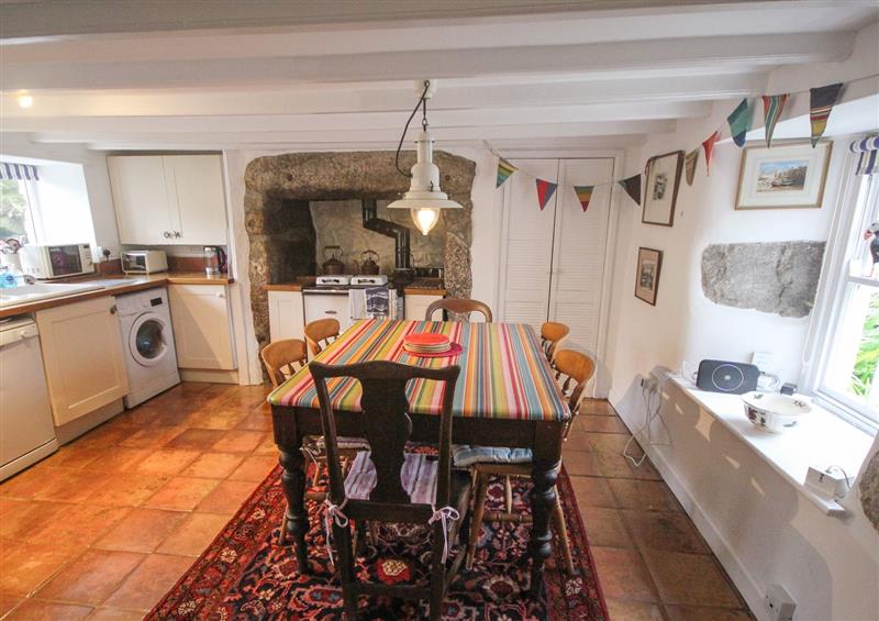 The kitchen at Rose Cottage, Lower Bostraze near St Just