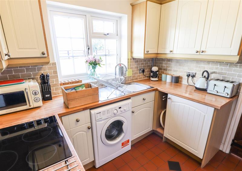 This is the kitchen at Rose Cottage, North Reston near Louth