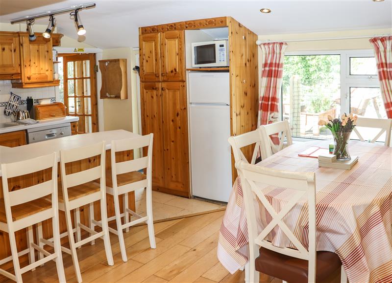 This is the kitchen at Rose Cottage, Rosslare Strand