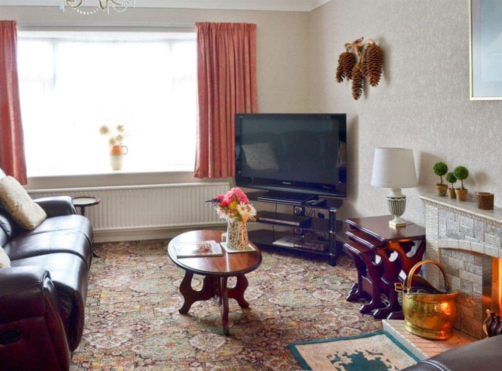 Comfortable living room at Rose Cottage in Scarisbrick, near Southport, Lancashire