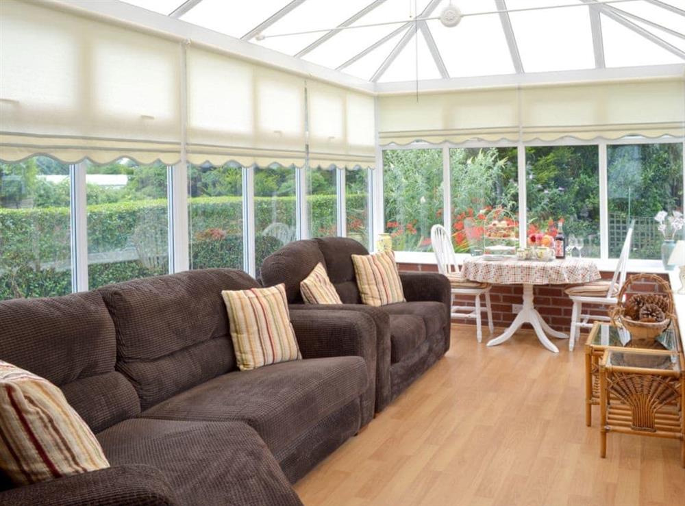 Large, spacious, comfortable conservatory at Rose Cottage in Scarisbrick, near Southport, Lancashire