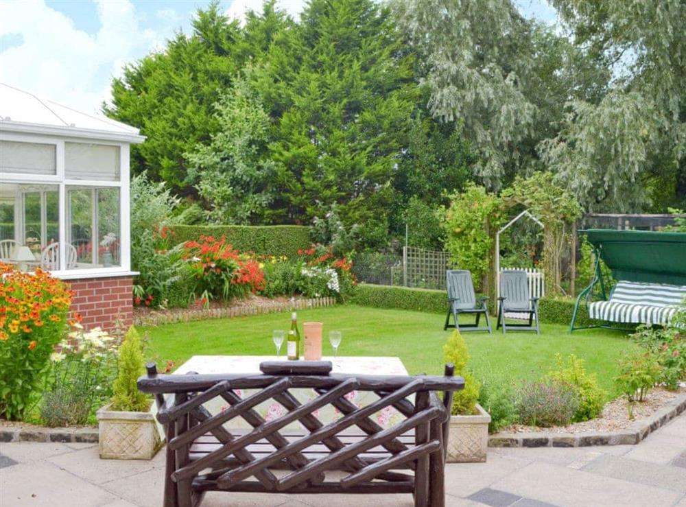 Large, well presented, garden at Rose Cottage in Scarisbrick, near Southport, Lancashire