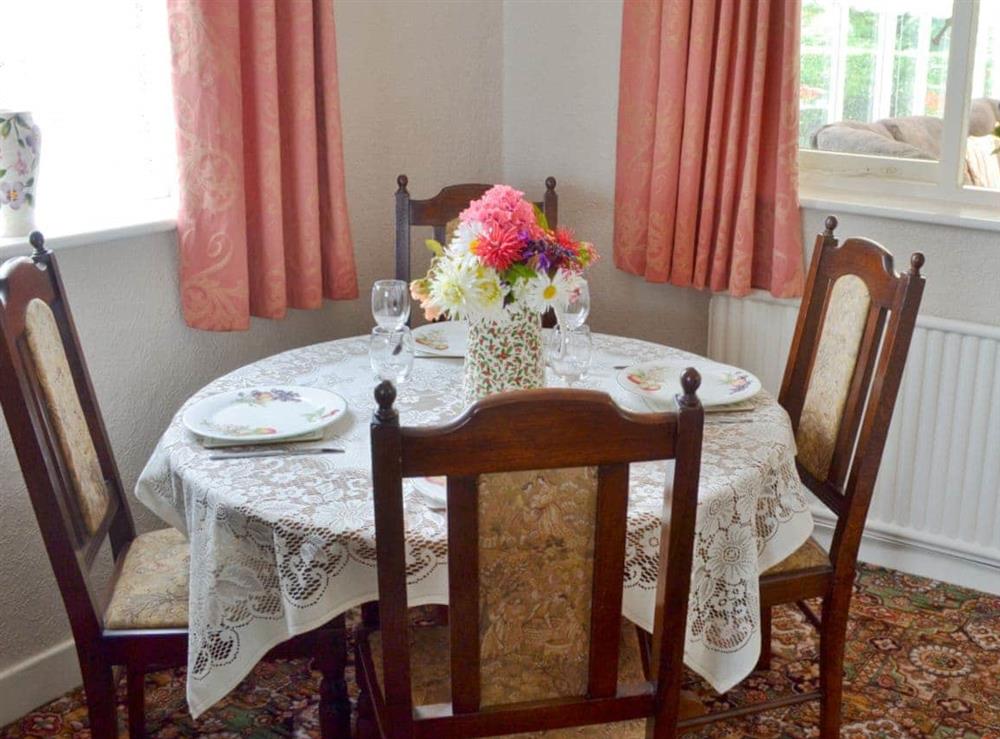 Quaint dining area at Rose Cottage in Scarisbrick, near Southport, Lancashire