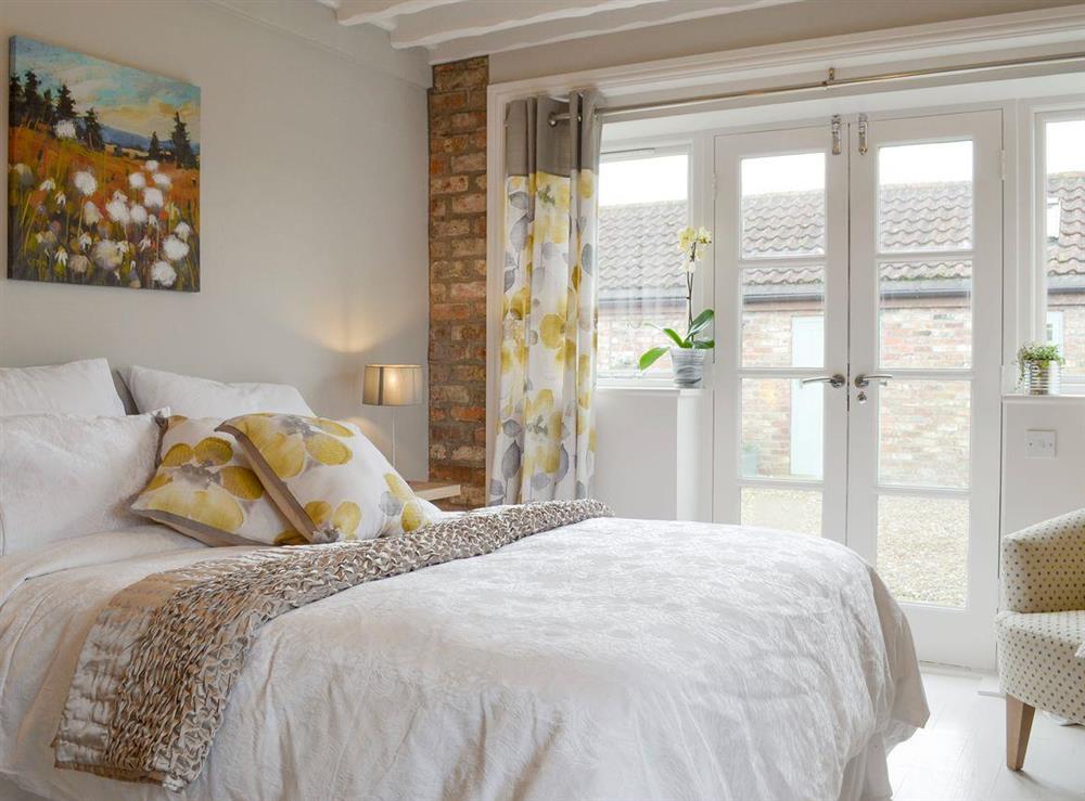 Light and airy double bedroom at Rose Cottage in Stillington, near York, Yorkshire, North Yorkshire