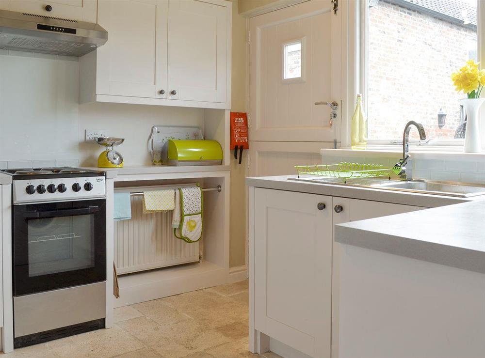 Well-equipped kitchen at Rose Cottage in Stillington, near York, Yorkshire, North Yorkshire