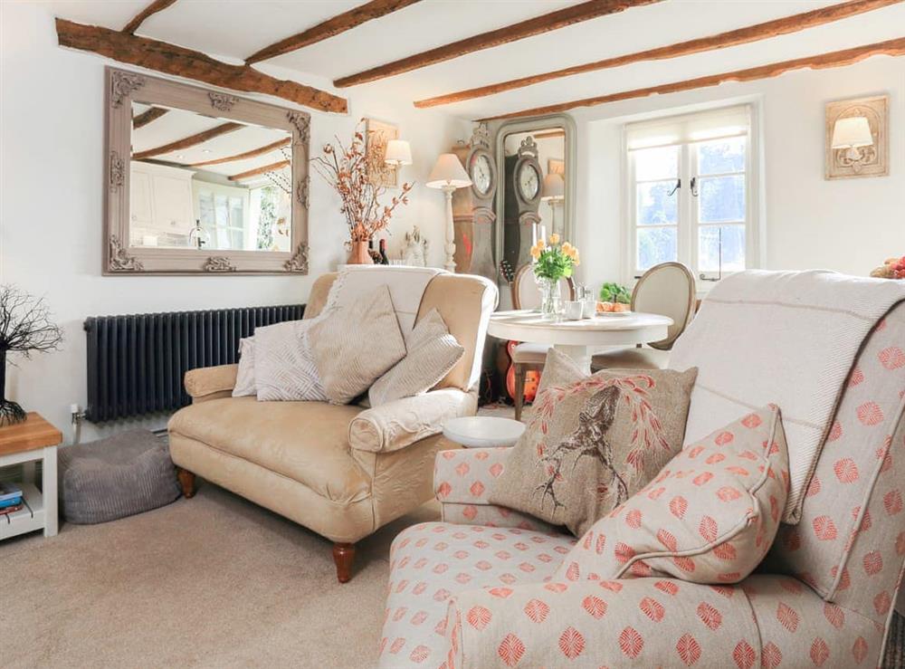 Living room/dining room at Rose Cottage in Stoke Gabriel, near Totnes, Devon