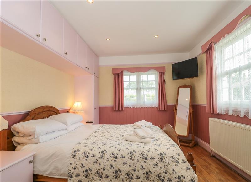 One of the bedrooms at Rose Cottage, Swanage
