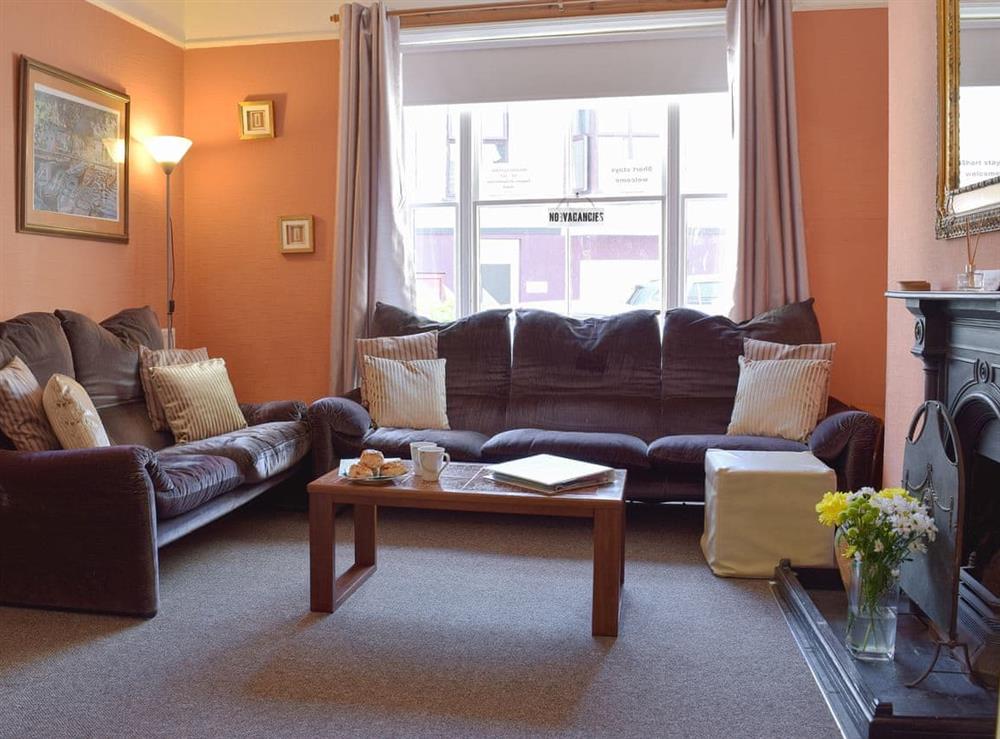Comfortable living room at Rose Cottage in Tenby, Pembrokeshire, Dyfed