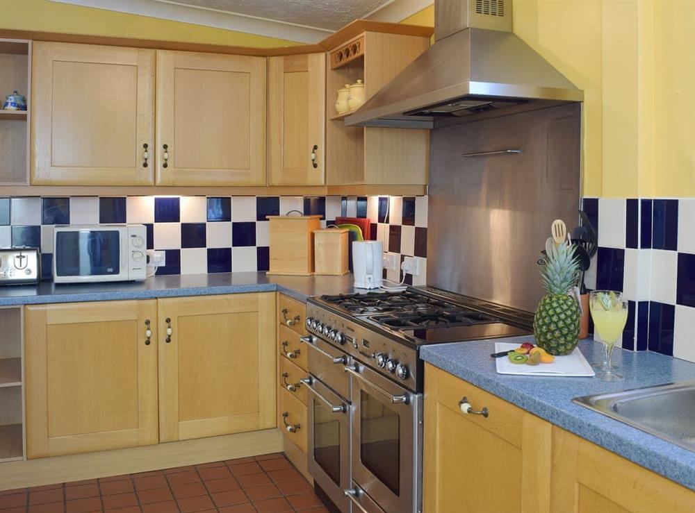 Kitchen at Rose Cottage in Tenby, Pembrokeshire, Dyfed
