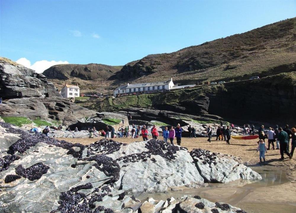 Trebarwith Strand at Rose Cottage in Tintagel
