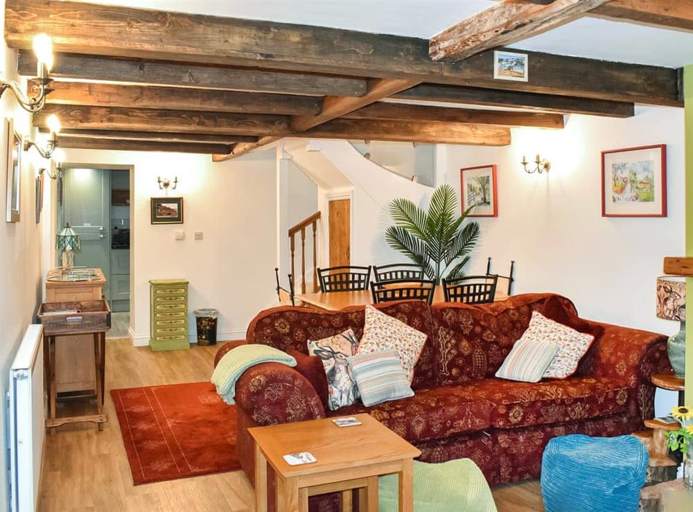 Living area at Rose Cottage in Ventnor, Isle of Wight