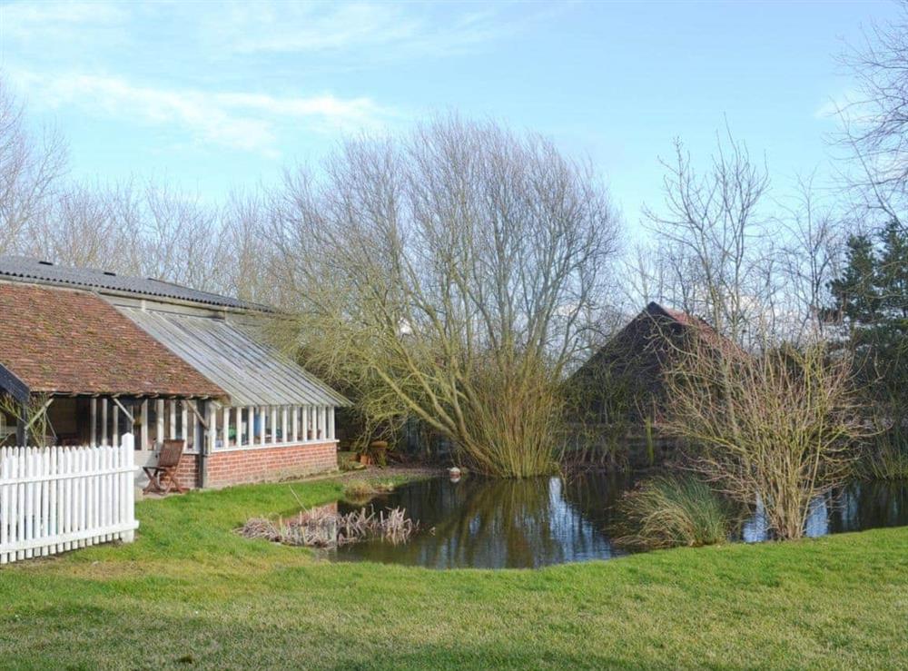 Garden and grounds at Rose Farm Barn in Cratfield, near Laxfield, Suffolk