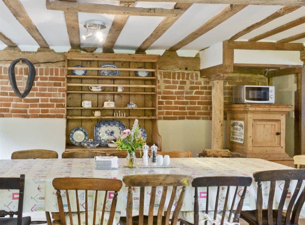 Kitchen/diner at Rose Farm Barn in Cratfield, near Laxfield, Suffolk