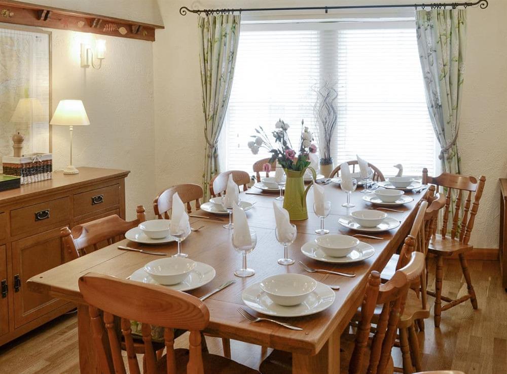 Charming dining room at Rose Patch Cottage in Keswick, Cumbria