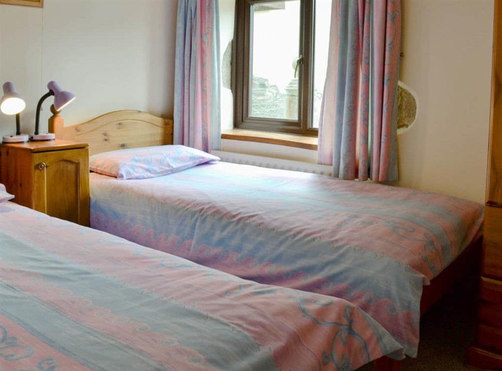 Cosy twin bedroom at Rosebank Cottage in Stowford, Devon/Cornwall border, Great Britain