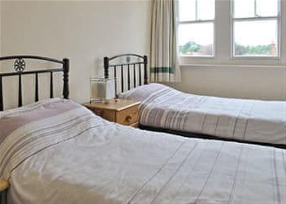 Twin bedroom at Rosebery Court in Felixstowe, Suffolk