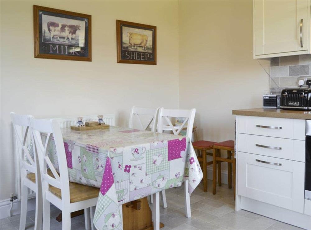 Convenient dining area within kitchen at Rosedene in Bembridge, Isle Of Wight