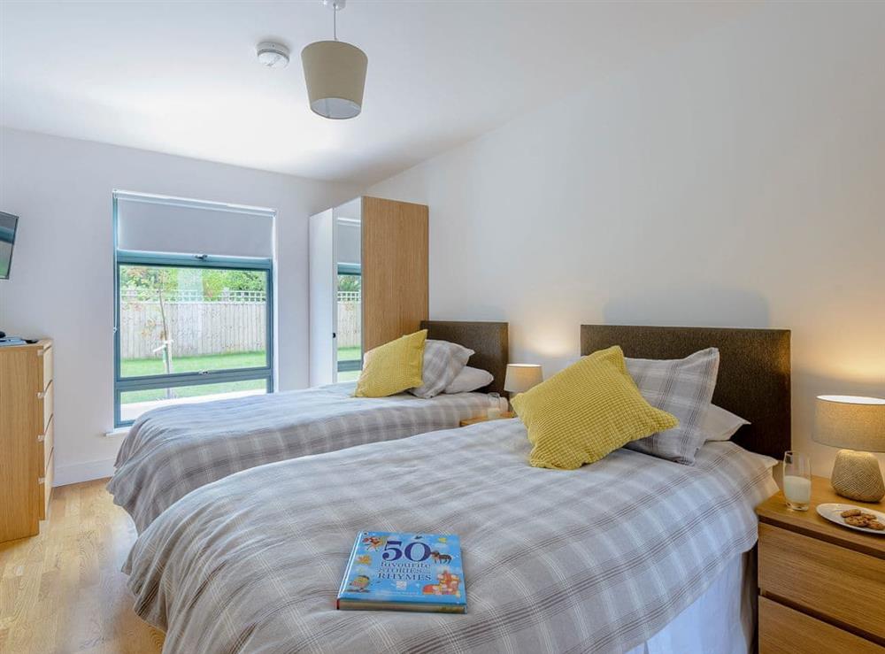 Comfy twin bedroom at Rosedene in Freshwater, near Totland, Isle of Wight