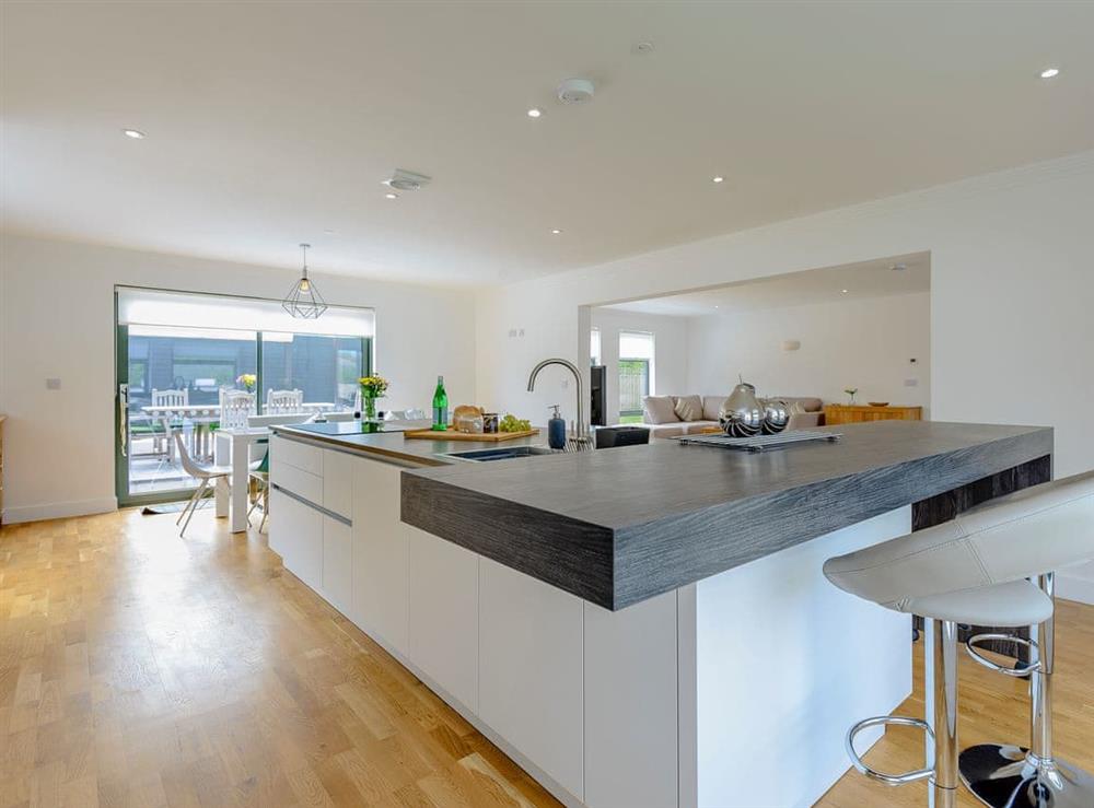 Superbly renovated kitchen area at Rosedene in Freshwater, near Totland, Isle of Wight