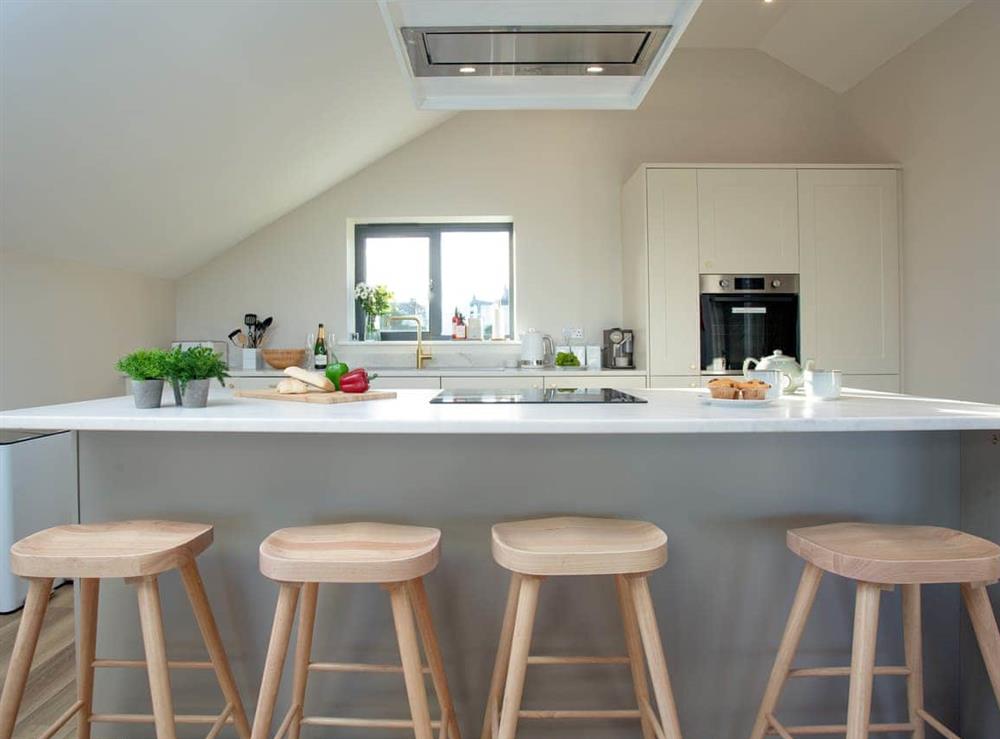 Kitchen area at Rosefern in Tintagel, Cornwall