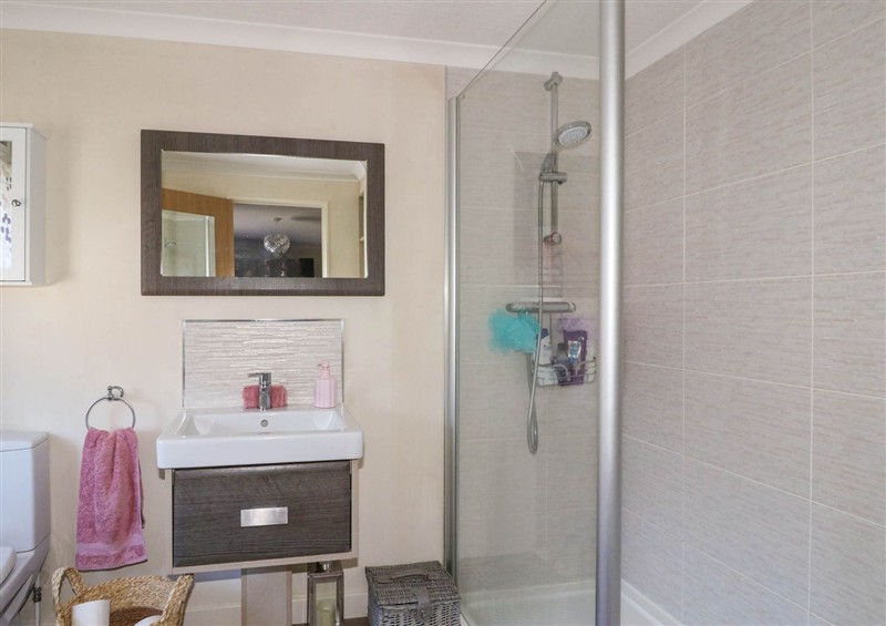 This is the bathroom at RoseGrace Lodge, Auchterarder