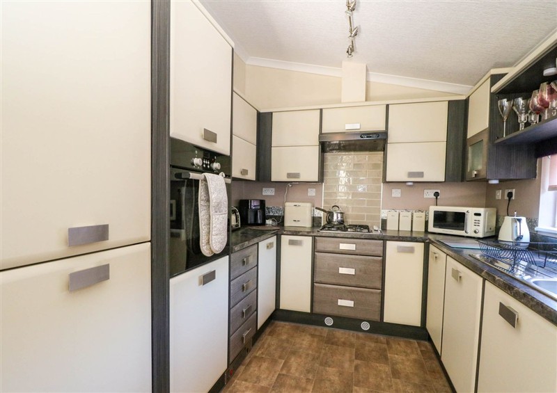 This is the kitchen at RoseGrace Lodge, Auchterarder